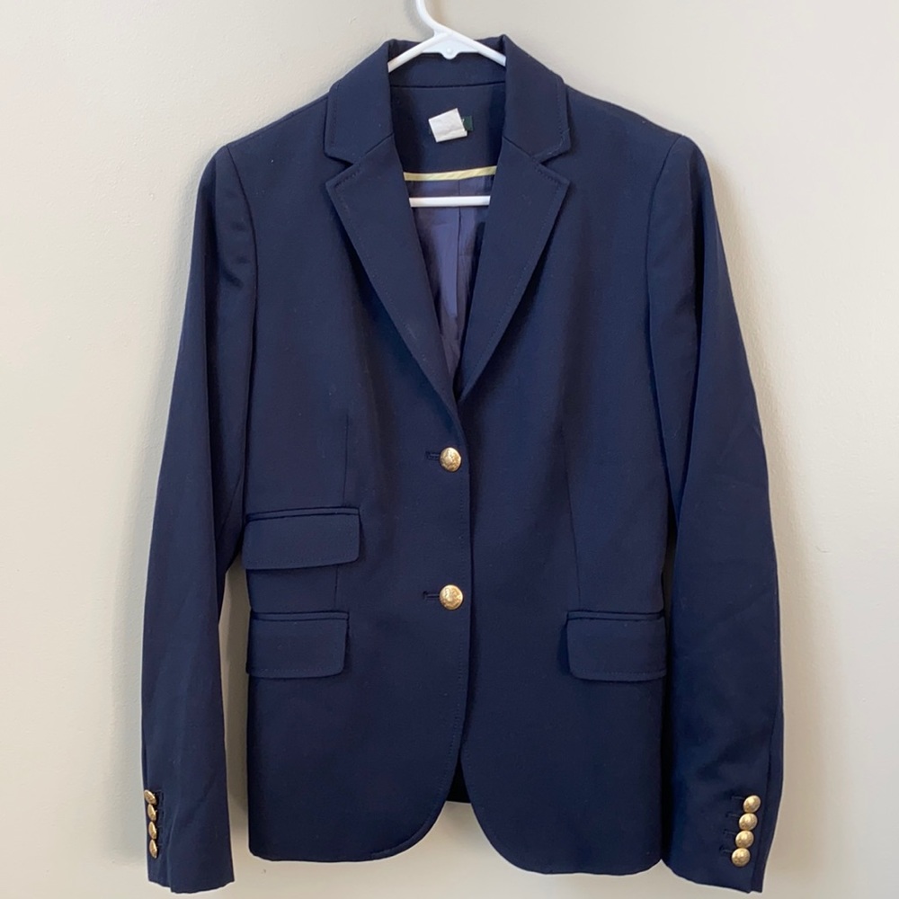 J. Crew navy wool blazer